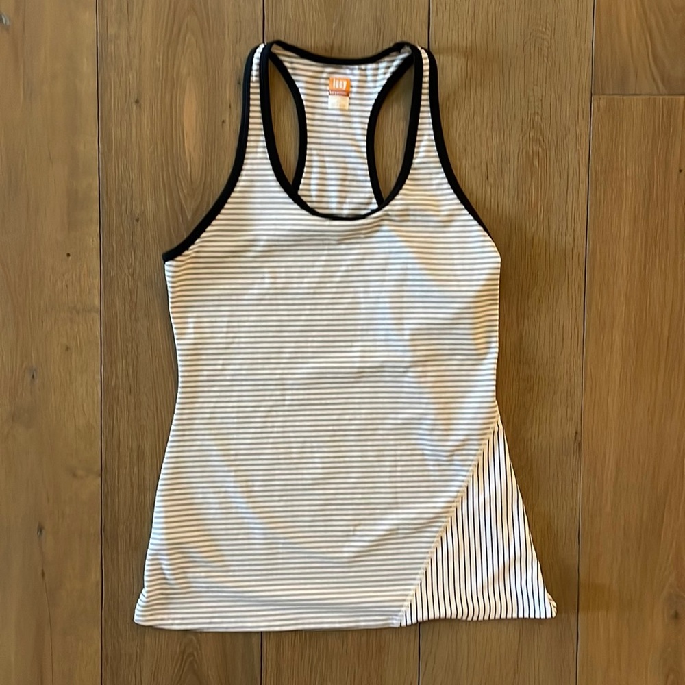 Lucy Black and White Racerback Tank- Size M